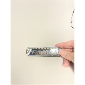 Vintage 1980s First Act 10 hole Learn & Play Harmonica Chromed Silver 4"L